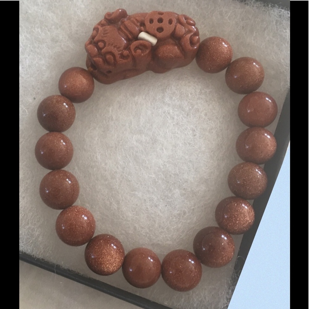ASIAN BROWN JADE BRACELET